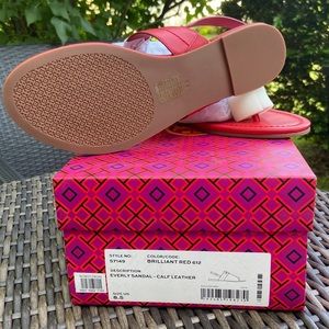 Tory Burch Everly sandal, Brilliant Red, 8.5